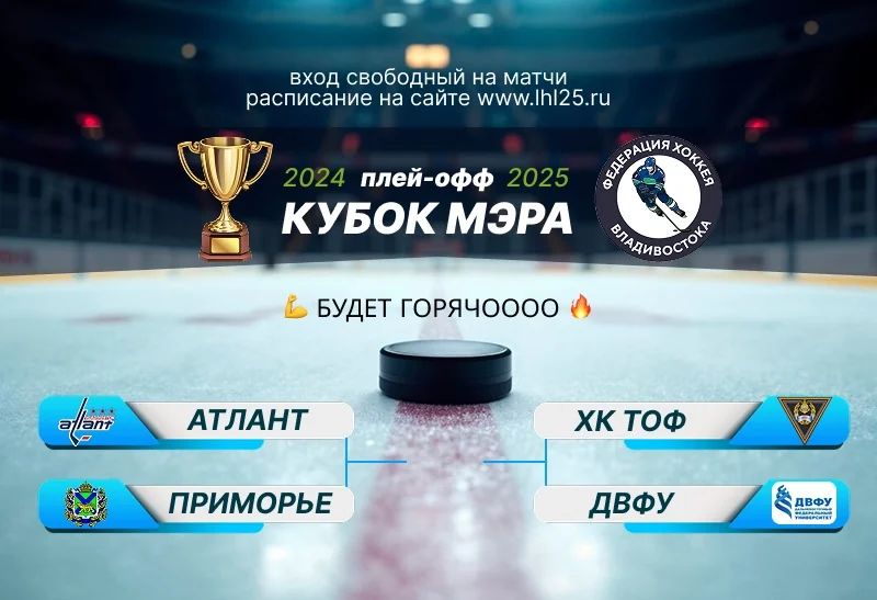 Плей-Офф Кубка Мэра 2024—2025: Атлант — Приморье