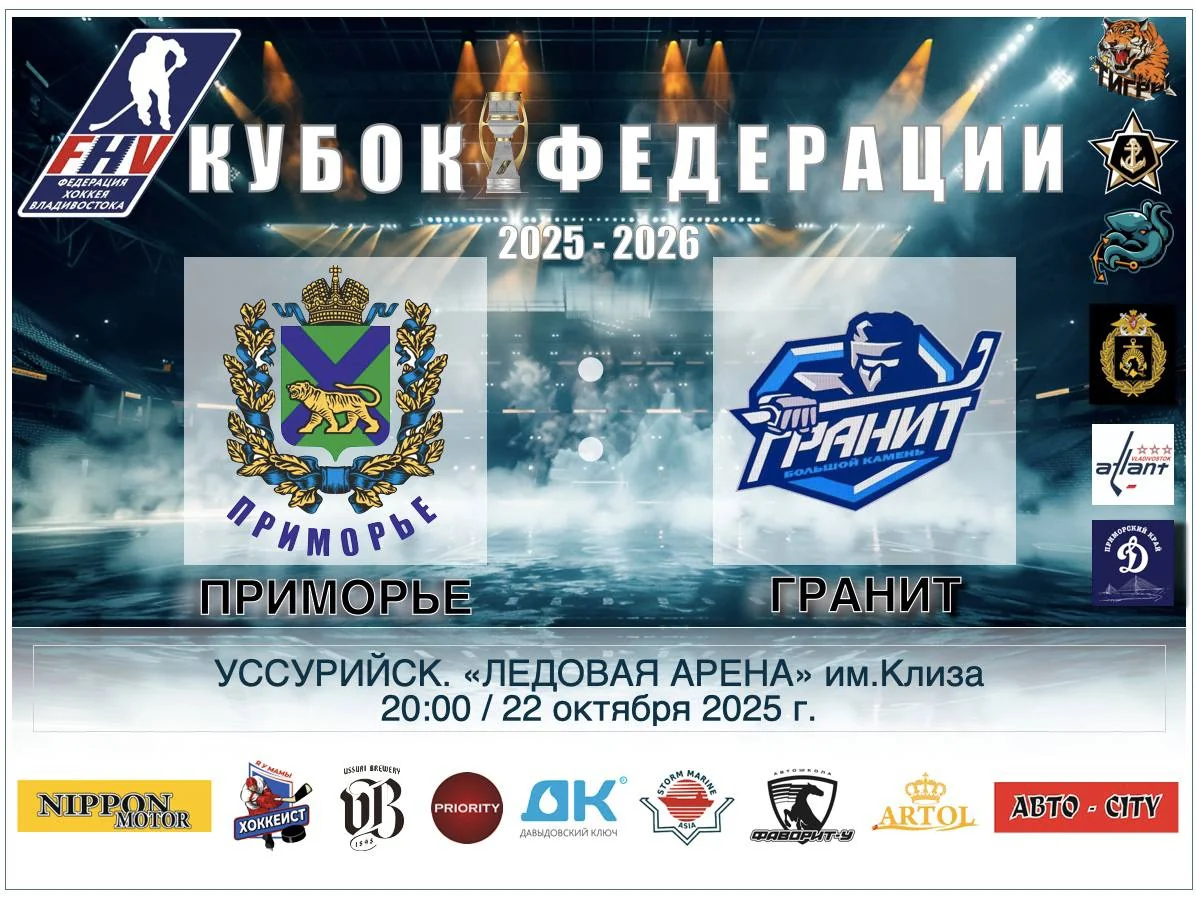 Разгромная победа «Приморья» над «Гранитом» в Кубке Федерации